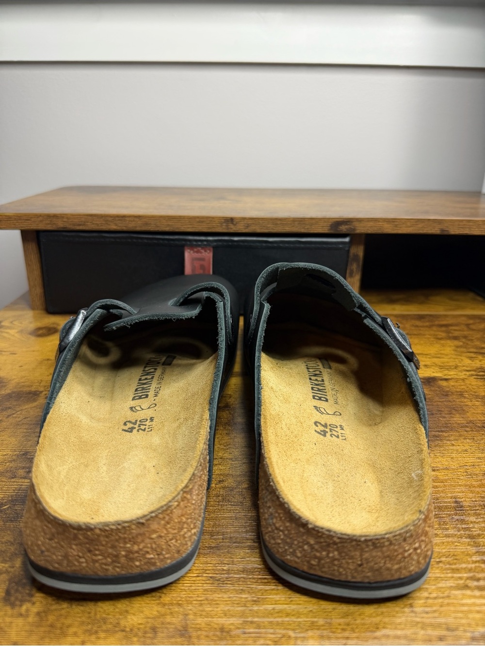 NEW Birkenstock Boston Super Grip Clogs Black Size 42 L11 M9 - Picture 12 of 14